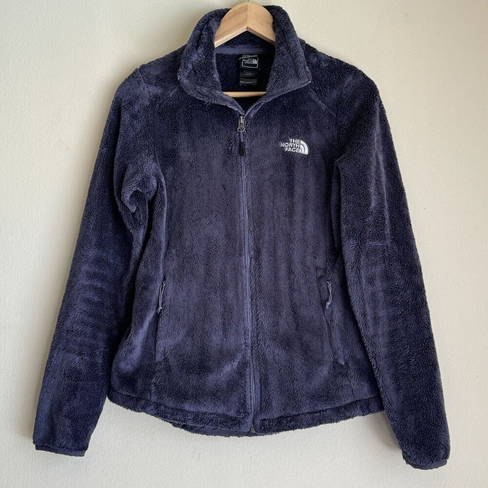 The North Face Jacket Women’s Small Purple Fuzzy Osito Full Zip Logo Outdoor
